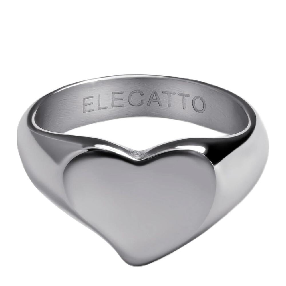Elegatto Amore Premium 18K Gold Plated Heart Ring Size 5